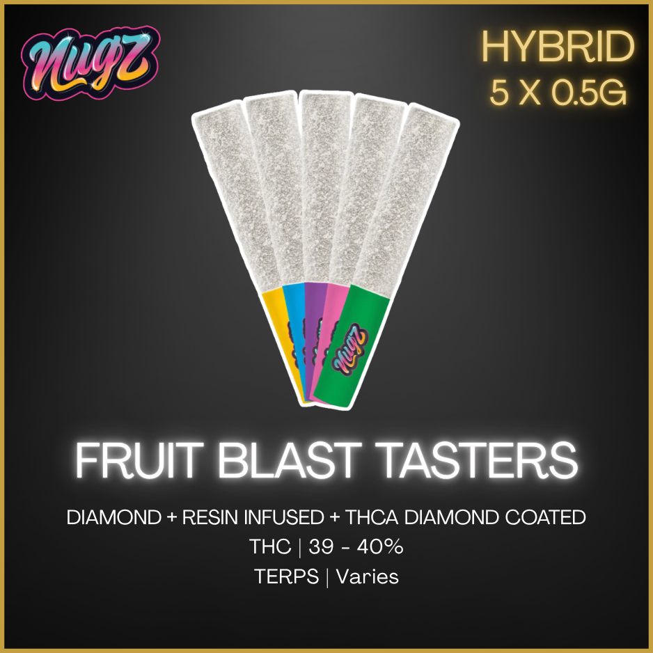 Nugz - Flavour Bomb Fruit Blast Taster Infused Pre-Rolls - 2.5G
