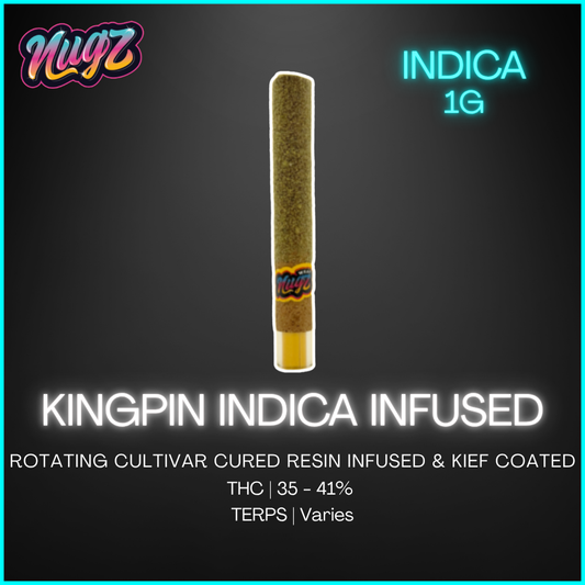 Nugz - Kingpin Indica Infused Wrap - 1G