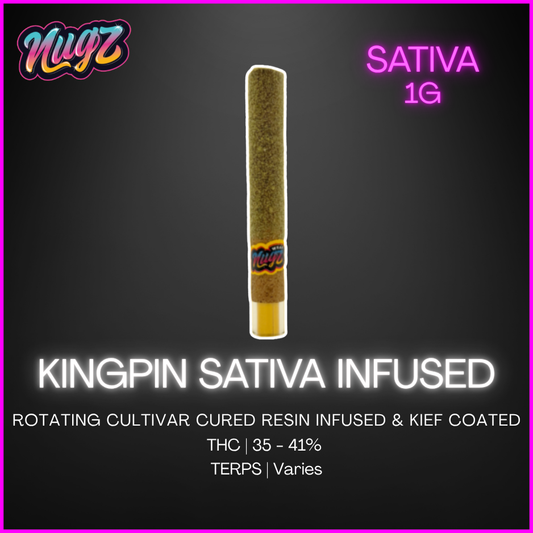 Nugz - Kingpin Sativa Infused Wrap - 1G