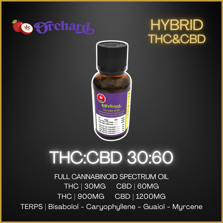 Orchard - THC:CBD 30:60 Full Spectrum Oil - 30ml