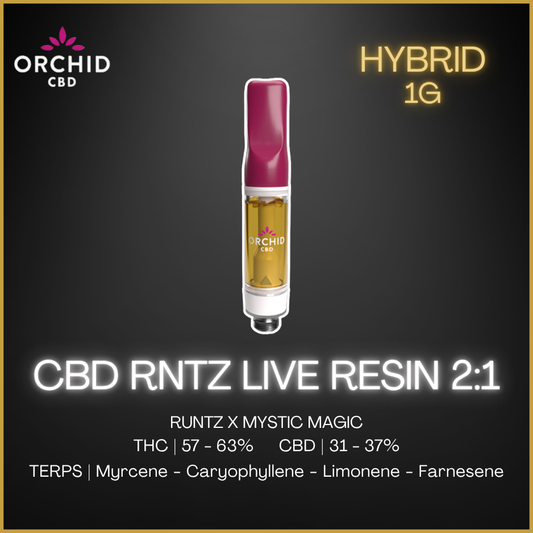 Orchid Cbd - Cbd Rntz Live Resin Vape 2:1 - 1G