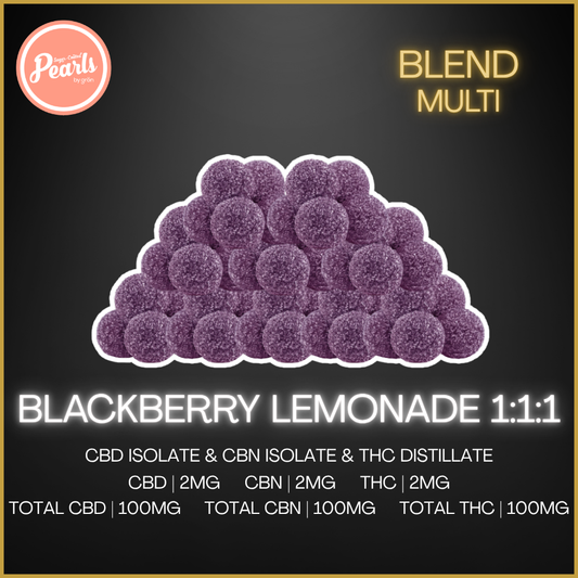 Pearls By Grön - Blackberry Lemonade Cbd:Cbn:Thc Gummies Multi - 175G