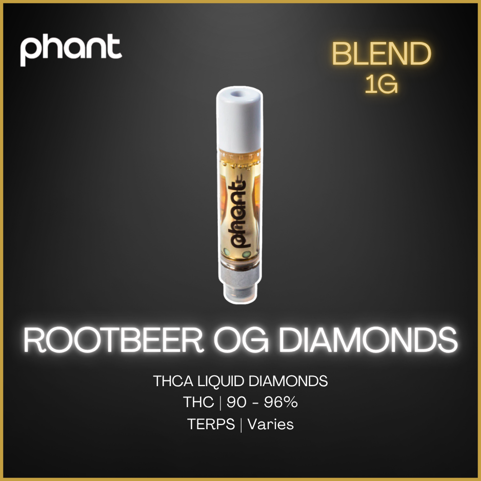Phant - Root Beer Og Liquid Diamond Vape Cartridge - 1G