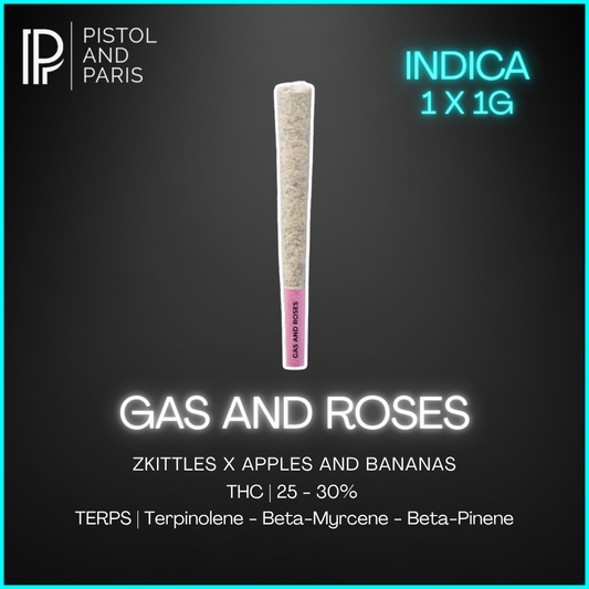 Pistol And Paris - Gas And Roses Pre-Rolls - 1G