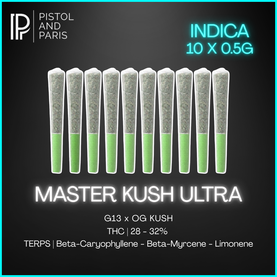 Pistol And Paris - Master Kush Ultra Pre-Rolls - 5G