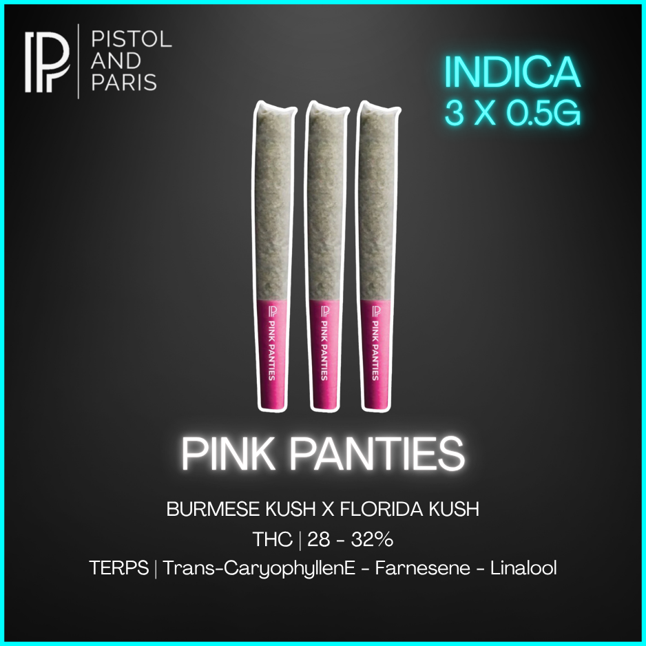 Pistol & Paris - Pink Panties Prerolls - 3 x 0.5g