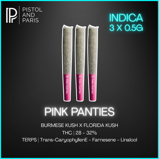 Pistol & Paris - Pink Panties Prerolls - 3 x 0.5g