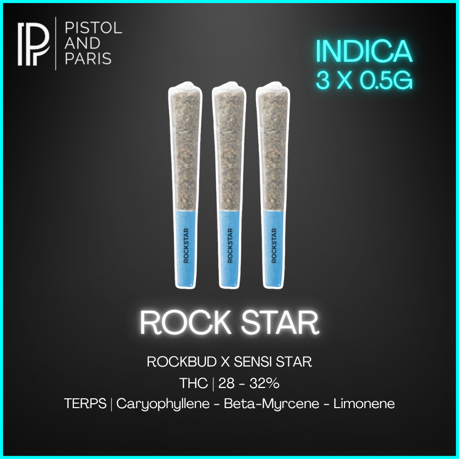 Pistol & Paris - Rockstar Prerolls - 3 x 0.5g
