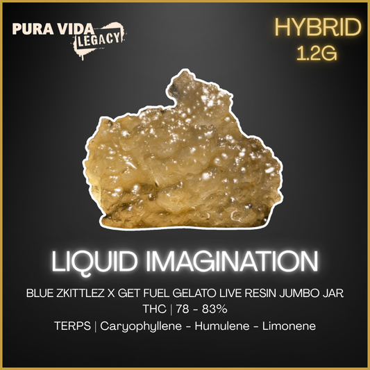 Pura Vida - Liquid Imagination Live Resin Jumbo Jar - 1.2G