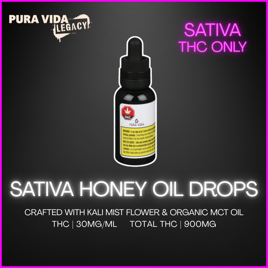 Pura Vida - Sativa Honey Oil Drops - 30Ml