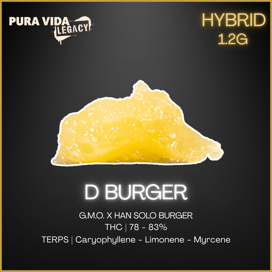 Pura Vida Legacy - D Burger Cured Resin Jumbo Jar - 1.2G