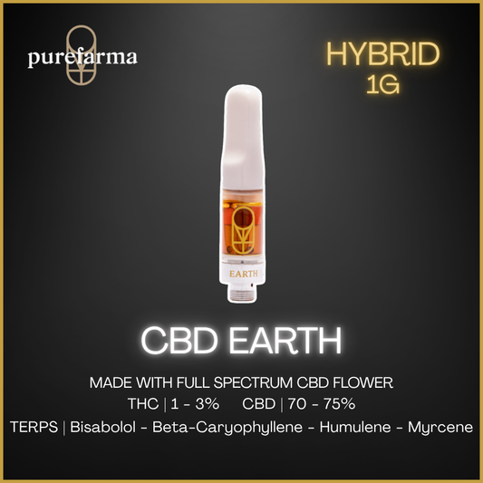 Purefarma - Cbd Earth Vape Cartridge - 1G