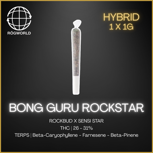 Rogworld - Bong Guru Rockstar Pre-Roll - 1G