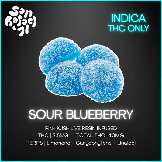 San Rafael '71 - Sour Blueberry Live Resin Gummies - 19G