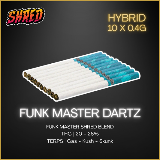 Shred - Funk Master Dartz Pre-Rolls - 4G