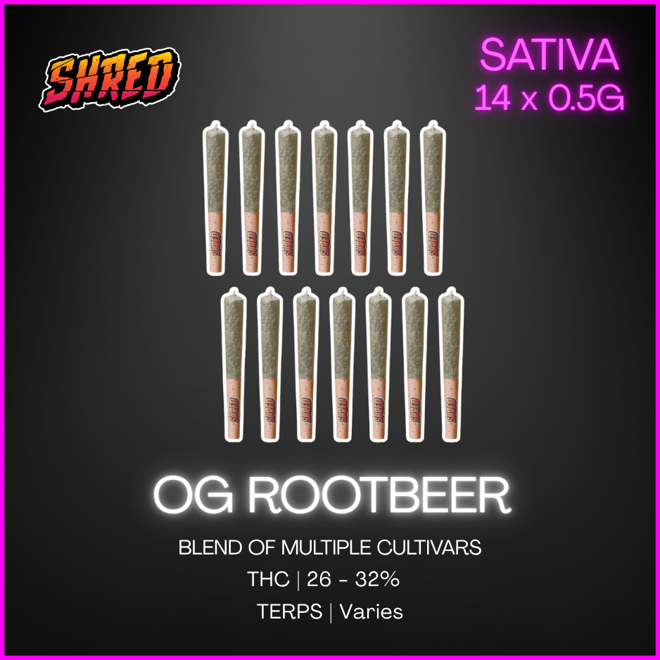 Shred - Og Rootbeer Jar Of Joints Pre-Rolls - 7G