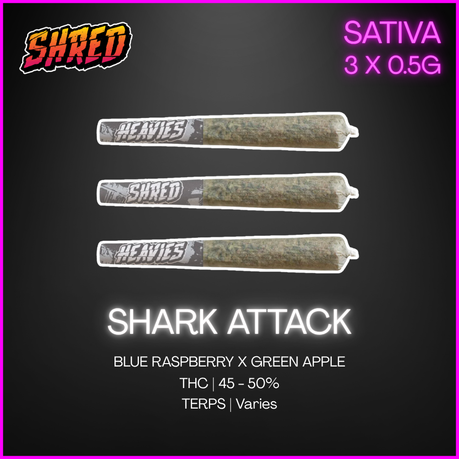 Shred - Shred Heavies Shark Attack Infused Pre-Rolls - 1.5G