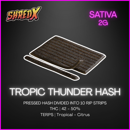 Shred X - Tropic Thunder Hash Rip Strips - 2G