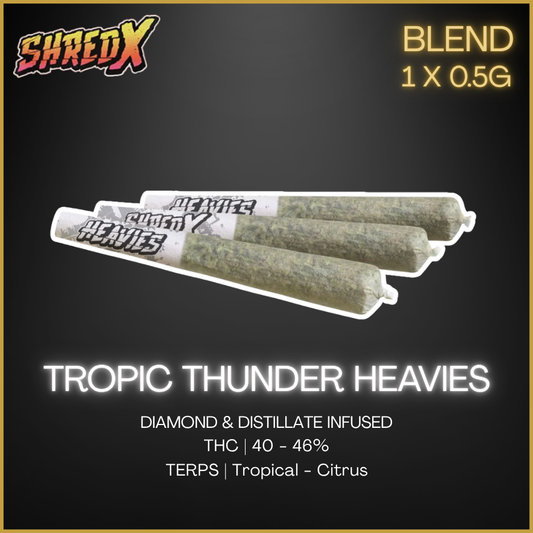Shred X - Tropic Thunder Heavies Infused Pre-Rolls - 1.5G