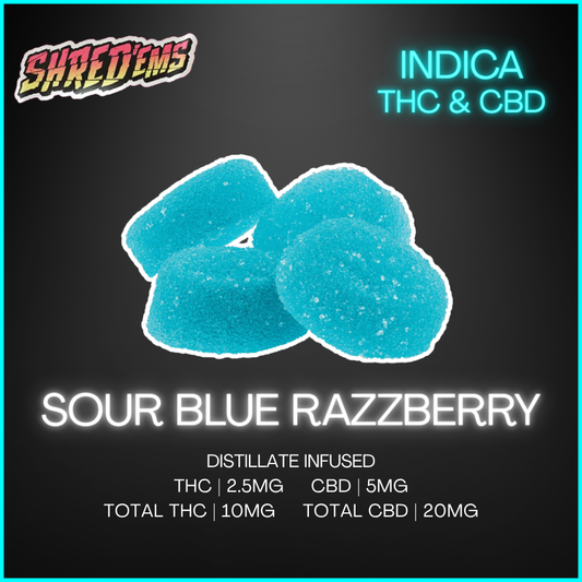 Shred'Ems - Sour Blue Razzberry - 18G