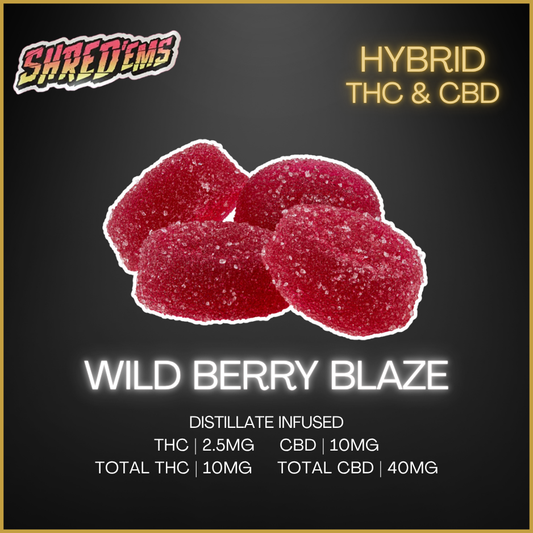 Shred'Ems - Wild Berry Blaze Gummies - 18G