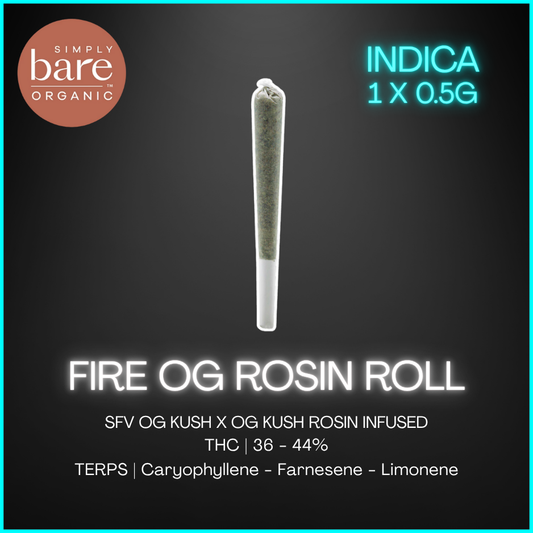 Simply Bare - Bc Organic Fire Og Rosin Pre-Rolls - 0.5G