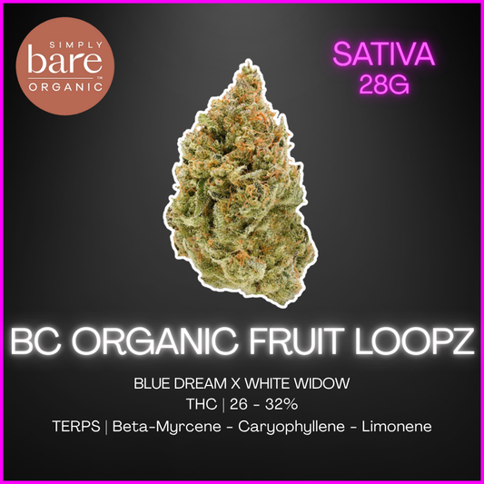 Simply Bare - Bc Organic Fruit Loopz - 28G