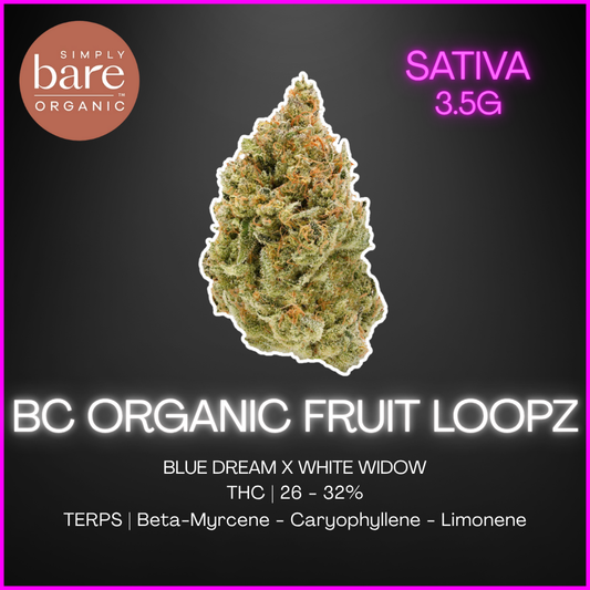 Simply Bare - Bc Organic Fruit Loopz - 3.5G