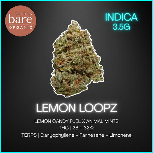Simply Bare - Bc Organic Lemon Loopz Lto - 3.5G