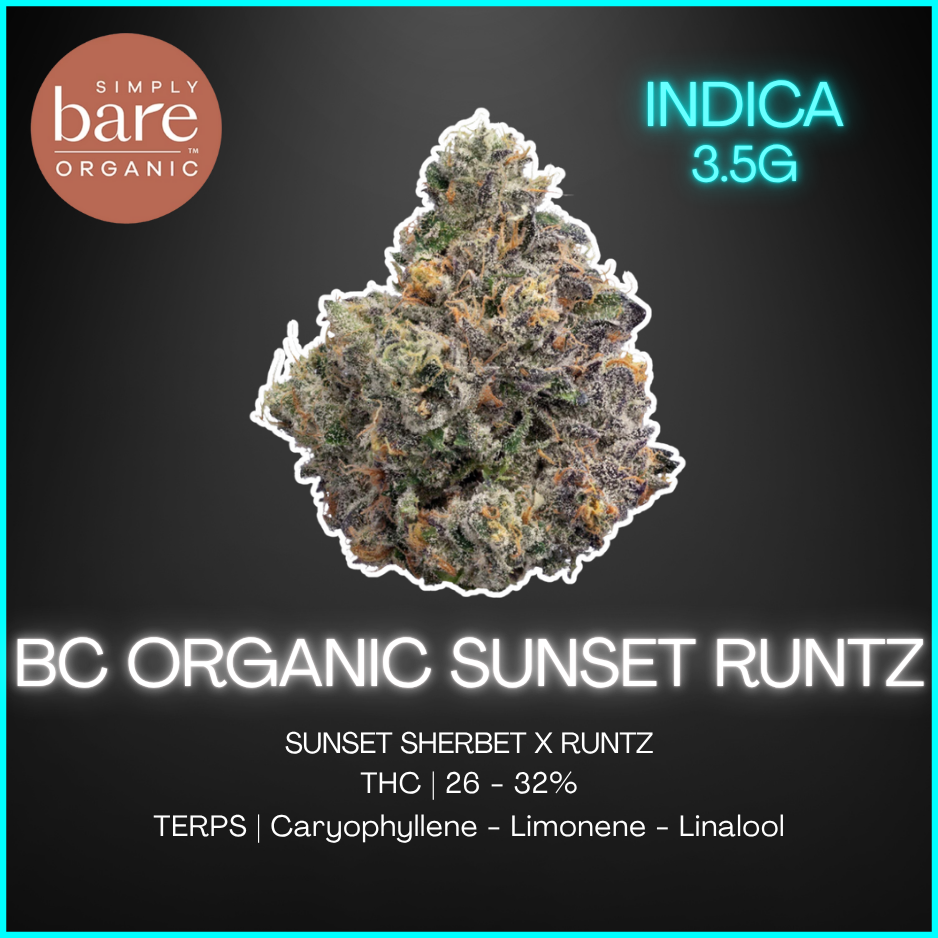 Simply Bare - Bc Organic Sunset Runtz Dried Flower