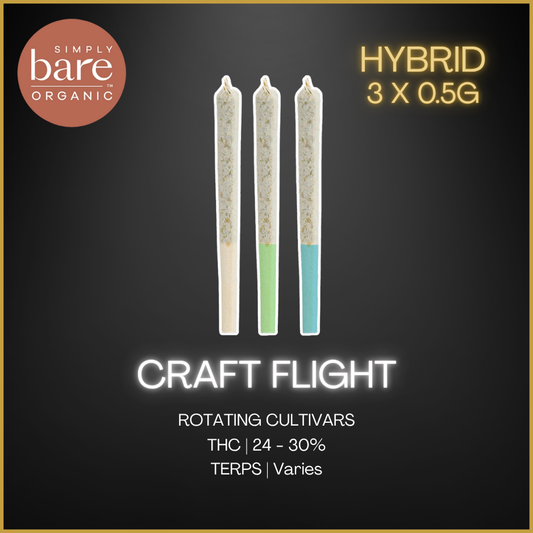 Simply Bare - Craft Flight Variety Pack Pre-Rolls - 1.5G