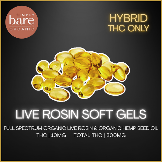 Simply Bare - Live Rosin Softgels 10Mg  - 10.5G