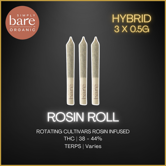 Simply Bare - Rosin Infused Pre-Rolls - 1.5G