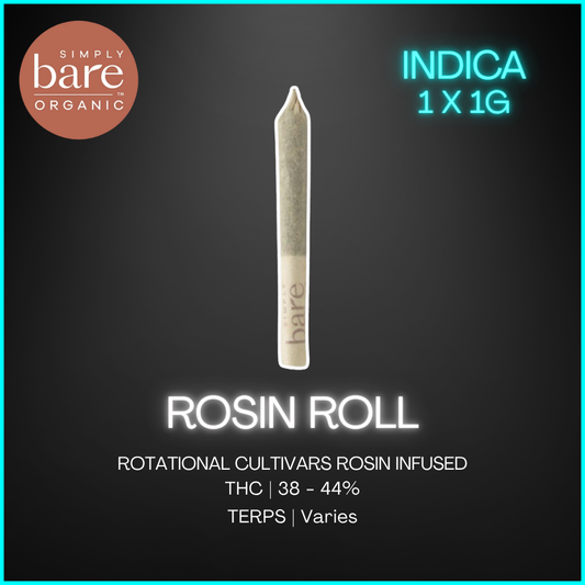 Simply Bare - Rosin Infused Pre-Rolls - 1G