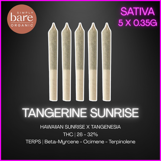 Simply Bare Organic - Bc Organic Tangerine Sunrise Pre-Rolls - 1.75G