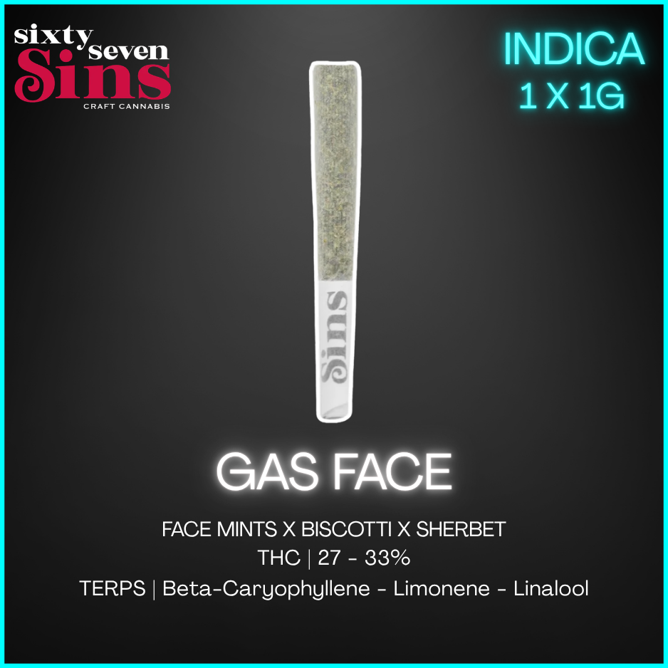 Sixty Seven Sins - Gas Face Pre-Roll - 1G