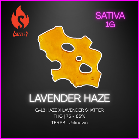Sizzle - Lavender Haze - Sativa Shatter - 1g