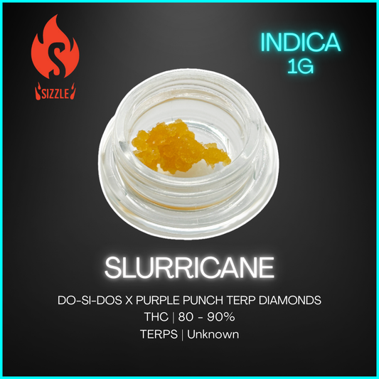 Sizzle - Slurricane -  Indica Terp Diamonds -1g