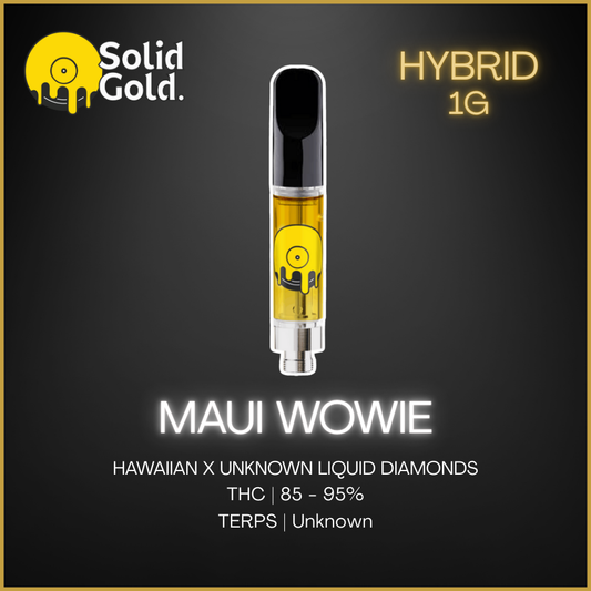 Solid Gold - Maui Wowie - Hybrid Liquid Diamond Vape - 1g