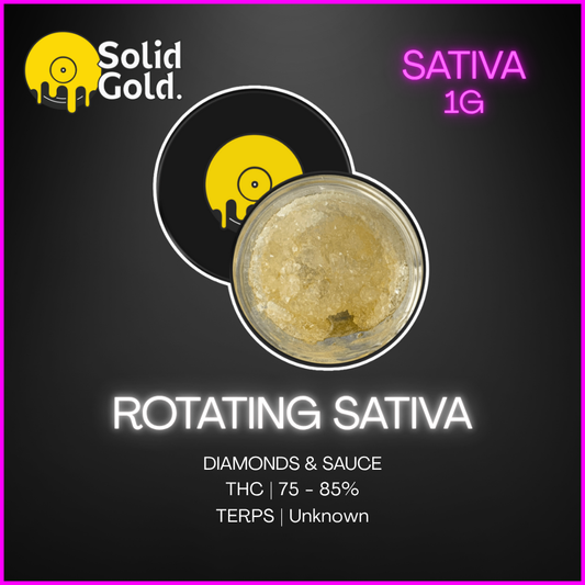Solid Gold - Sativa Diamonds and Sauce - 1g