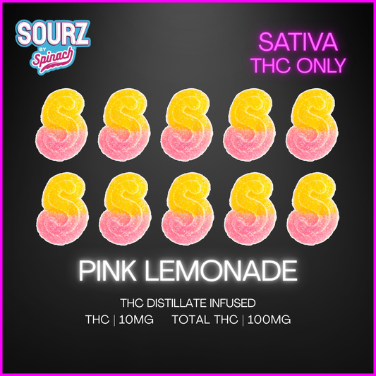 Sourz By Spinach - Fully Blasted Pink Lemonade Gummies - 50G