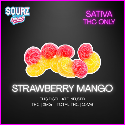 Sourz By Spinach - Strawberry Mango Sativa Sourz - 25G