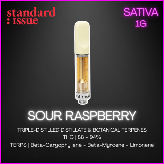 Standard Issue - Sour Raspberry Vape Cartridge - 1G