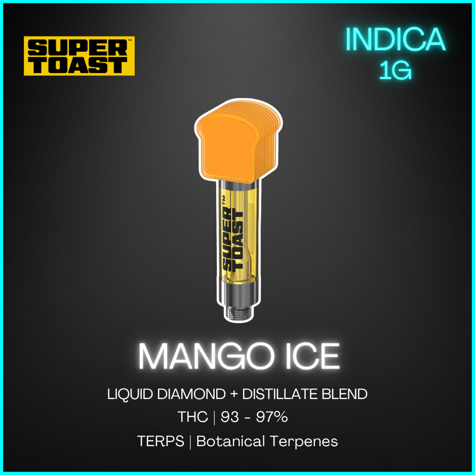 Super Toast - Mango Ice Liquid Diamond Blend Vape - 1G