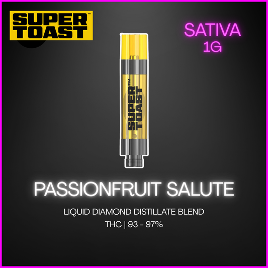 Super Toast - Passionfruit Salute Liquid Diamond Blend Cartridge - 1G