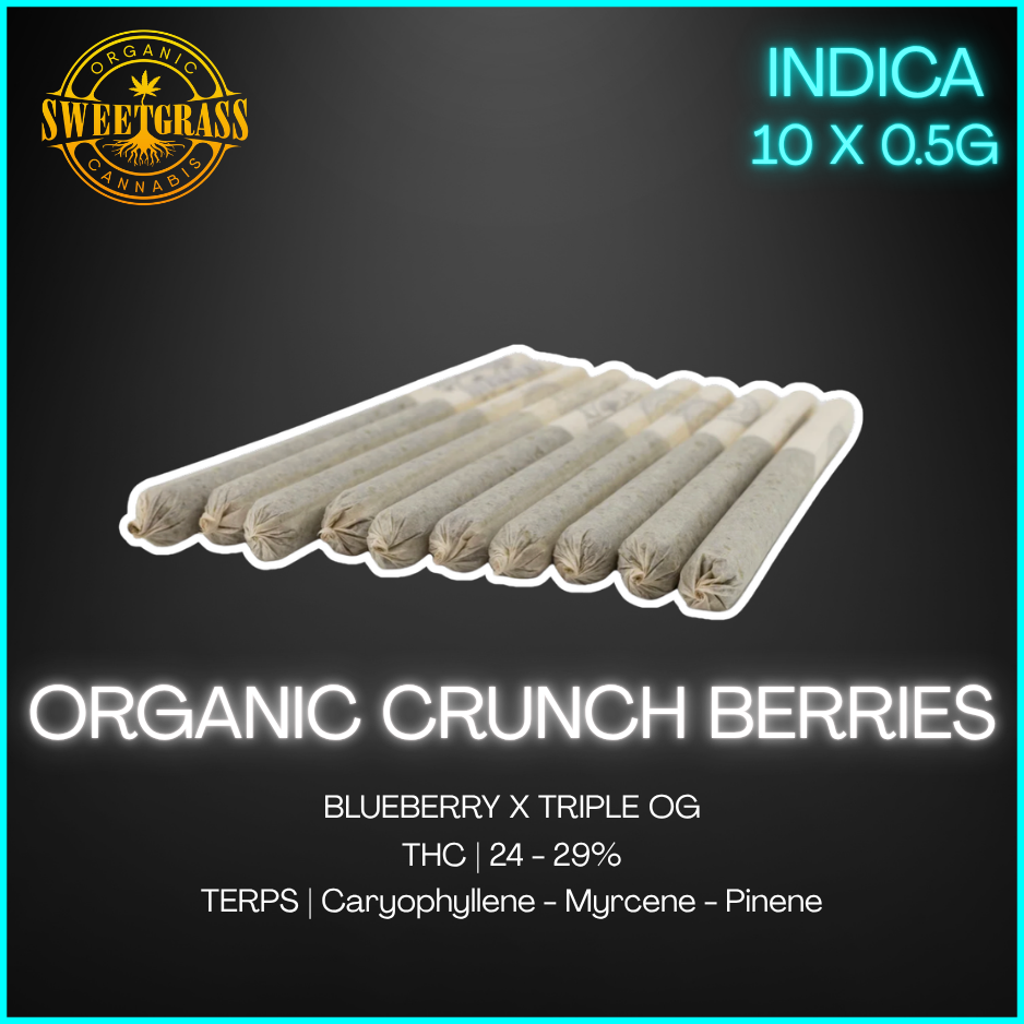 Sweetgrass Organic Cannabis - Organic Crunch Berries Pre-Rolls - 5G