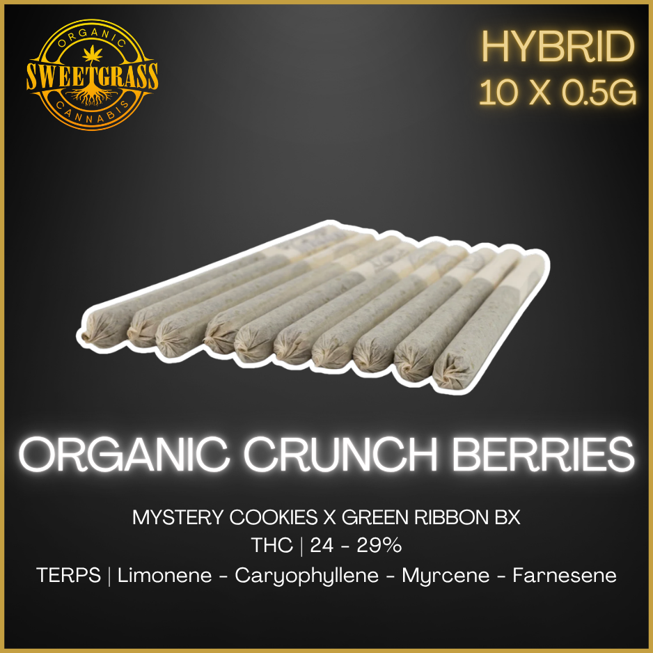 Sweetgrass Organic Cannabis - Organic Mint Chocolate Chip Pre-Rolls - 5G