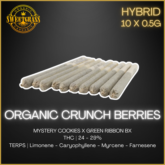 Sweetgrass Organic Cannabis - Organic Mint Chocolate Chip Pre-Rolls - 5G