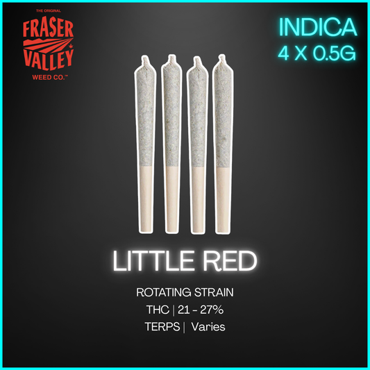 The Original Fraser Valley Weed Co. - Little Red Pre-Rolls - 2G