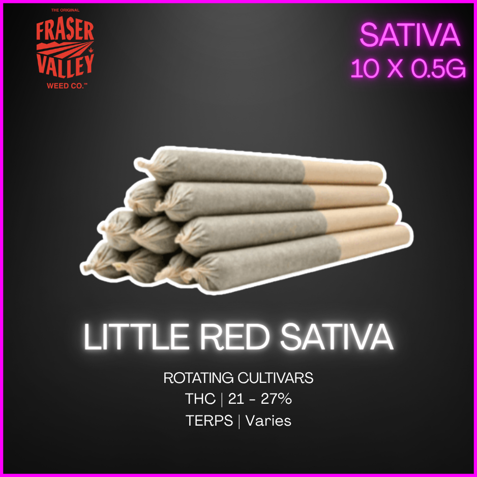 The Original Fraser Valley Weed Co. - Little Red Sativa Pre-Rolls - 2G